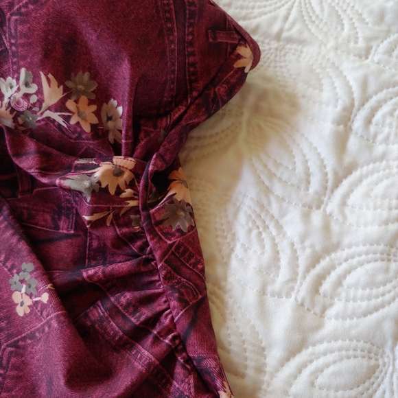 3 piece Swimsuit with coverup Jeans Print - Picture 4 of 13